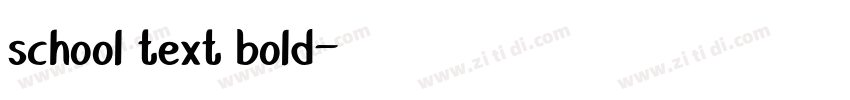 school text bold字体转换